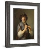 Rembrandt as Shepherd with Staff and Flute, 1636-Govaert Flinck-Framed Giclee Print