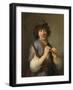 Rembrandt as Shepherd with Staff and Flute, 1636-Govaert Flinck-Framed Giclee Print