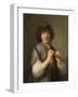 Rembrandt as Shepherd with Staff and Flute, 1636-Govaert Flinck-Framed Giclee Print