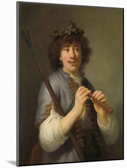 Rembrandt as Shepherd with Staff and Flute, 1636-Govaert Flinck-Mounted Giclee Print