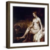 Rembrandt: Bathsheba, 1654-Rembrandt van Rijn-Framed Giclee Print