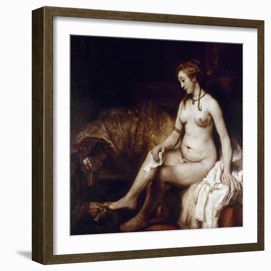 Rembrandt: Bathsheba, 1654-Rembrandt van Rijn-Framed Giclee Print