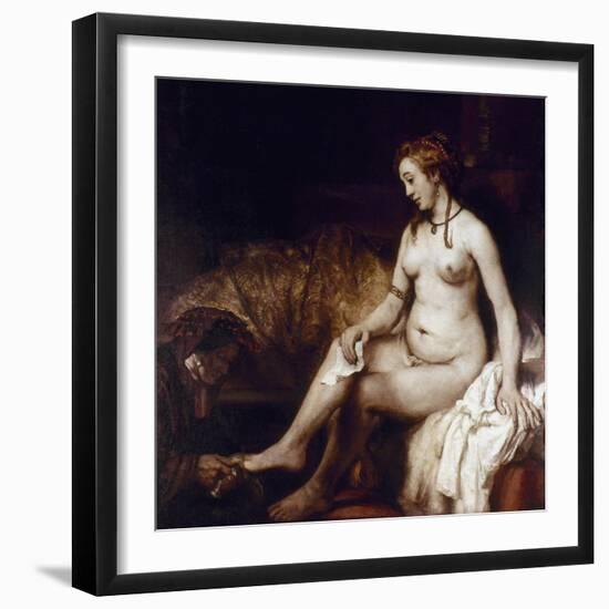 Rembrandt: Bathsheba, 1654-Rembrandt van Rijn-Framed Giclee Print