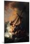 Rembrandt Christ in the Storm on the Lake Genezareth Art Print Poster-null-Mounted Poster