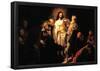 Rembrandt Christ Shows His Wound Art Print Poster-null-Framed Poster