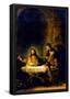 Rembrandt Harmensz. van Rijn (Christ at Emmaus) Art Poster Print-null-Framed Poster