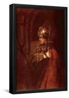Rembrandt Harmensz. van Rijn (Man with arms (Alexander the Great)) Art Poster Print-null-Framed Poster