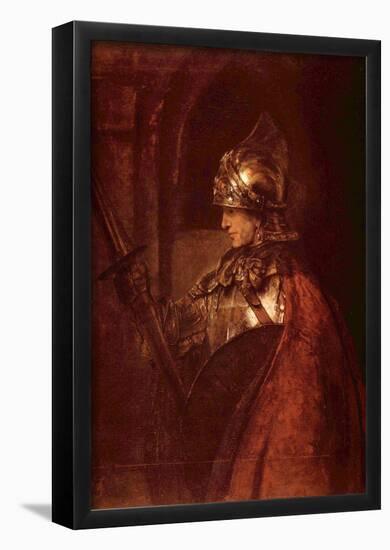 Rembrandt Harmensz. van Rijn (Man with arms (Alexander the Great)) Art Poster Print-null-Framed Poster