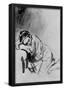 Rembrandt Harmensz. van Rijn (Sleeping Woman (Hendrickje)) Art Poster Print-null-Framed Poster