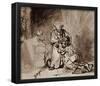 Rembrandt Harmensz. van Rijn (The return of the prodigal son) Art Poster Print-null-Framed Poster