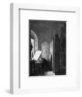 Rembrandt in Studio-null-Framed Art Print