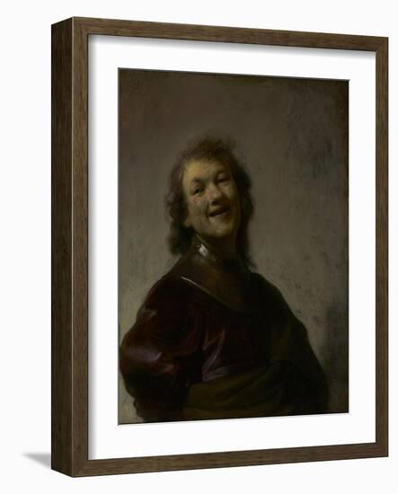 Rembrandt Laughing, C. 1628-Rembrandt van Rijn-Framed Giclee Print