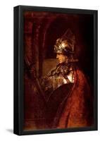 Rembrandt Man with Arms Alexander the Great Art Print Poster-null-Framed Poster