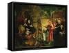 Rembrandt's Studio, c.1869-Sir John Gilbert-Framed Stretched Canvas