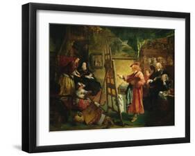 Rembrandt's Studio, c.1869-Sir John Gilbert-Framed Giclee Print