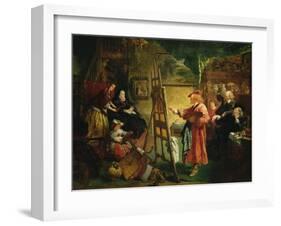Rembrandt's Studio, c.1869-Sir John Gilbert-Framed Giclee Print