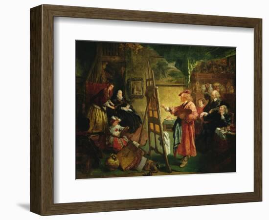 Rembrandt's Studio, c.1869-Sir John Gilbert-Framed Giclee Print