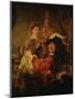 Rembrandt (Self-Portrait) and Saskia in the Parable of the Prodigal Son, 1635-39-Rembrandt van Rijn-Mounted Giclee Print