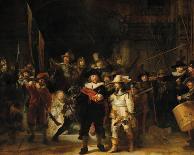 Portrait of a Man with a Tall Hat and Gloves, 1656-Rembrandt-Premium Giclee Print