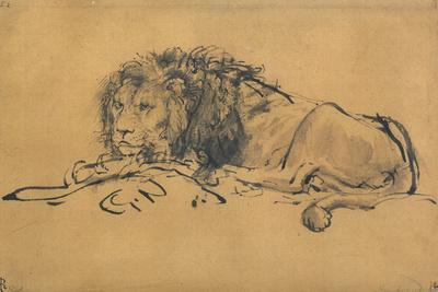Lion Resting, Turned to the Left, C1650