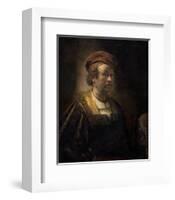 Rembrandt Workshop, Portrait of Rembrandt, 1650-Rembrandt van Rijn-Framed Art Print