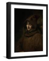 Rembrandts Son Titus in a Monks Habit-Rembrandt van Rijn-Framed Art Print