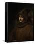 Rembrandts Son Titus in a Monks Habit-Rembrandt van Rijn-Framed Stretched Canvas