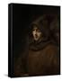 Rembrandts Son Titus in a Monks Habit-Rembrandt van Rijn-Framed Stretched Canvas