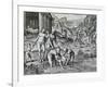 Remedies Used by Natives Against Disease, Engraving from Historia America-Theodor de Bry-Framed Giclee Print