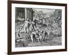 Remedies Used by Natives Against Disease, Engraving from Historia America-Theodor de Bry-Framed Giclee Print