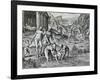 Remedies Used by Natives Against Disease, Engraving from Historia America-Theodor de Bry-Framed Giclee Print