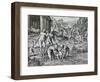 Remedies Used by Natives Against Disease, Engraving from Historia America-Theodor de Bry-Framed Giclee Print