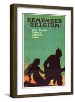"Remember Belgium: Buy Bonds, Fourth Liberty Loan", 1918-Ellsworth Young-Framed Giclee Print
