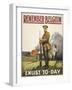 Remember Belgium - Enlist To-day' a Recruitment and Propaganda Poster-null-Framed Premium Giclee Print