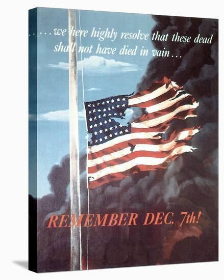 Remember Dec. 7th! 1942-Allen Saalburg-Stretched Canvas