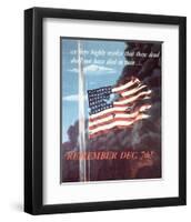 Remember Dec. 7th! 1942-Allen Saalburg-Framed Art Print