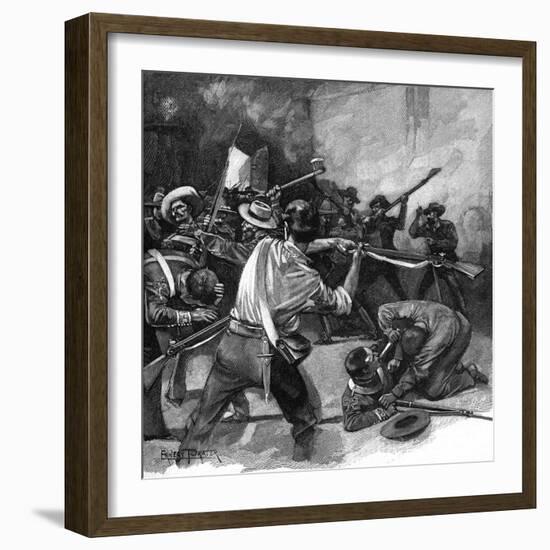 Remember the Alamo!-Ernest Prater-Framed Art Print