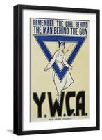 Remember the Girl Behind the Man Behind the Gun - YWCA Poster-null-Framed Giclee Print