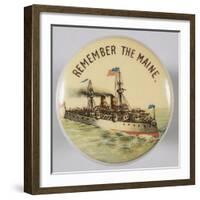 Remember the Maine Pin-null-Framed Photographic Print