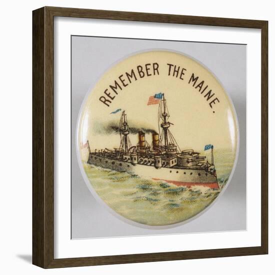 Remember the Maine Pin-null-Framed Photographic Print