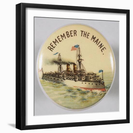 Remember the Maine Pin-null-Framed Photographic Print