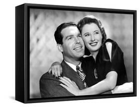 Remember The Night, Fred MacMurray, Barbara Stanwyck, 1940-null-Framed Stretched Canvas