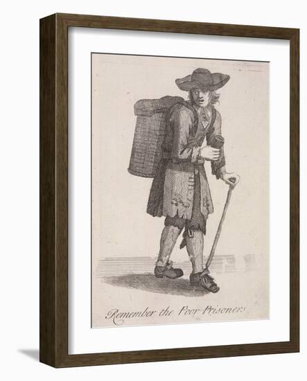 Remember the Poor Prisoners, Cries of London, C1688-Marcellus Laroon-Framed Giclee Print