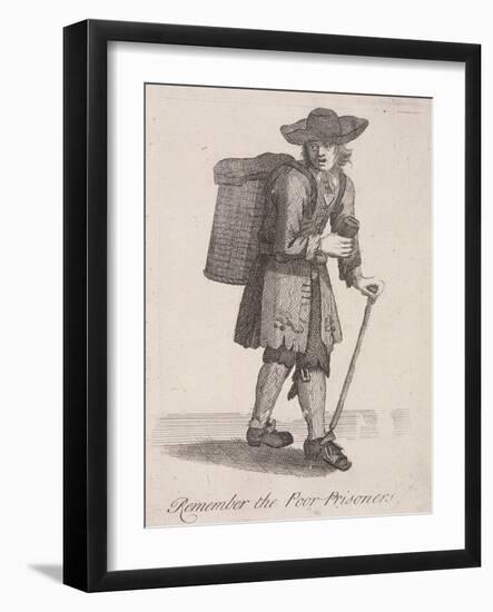 Remember the Poor Prisoners, Cries of London, C1688-Marcellus Laroon-Framed Giclee Print