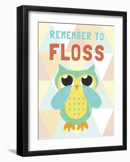 Remember to Floss-null-Framed Art Print