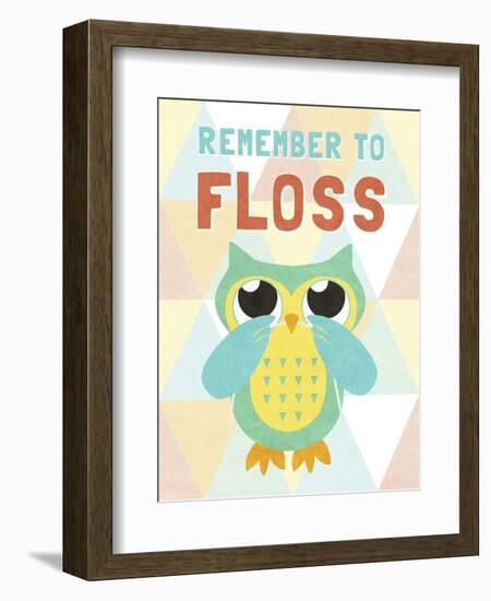 Remember to Floss-null-Framed Art Print