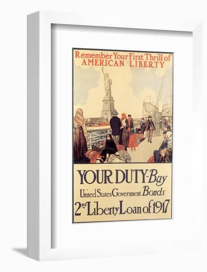 Remember Your First Thrill Of American Liberty-null-Framed Art Print
