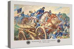 Remember Your Regiment, Mexican-American War-Hal Stone-Stretched Canvas