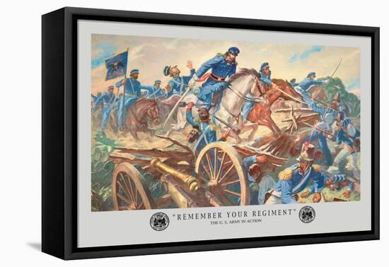 Remember Your Regiment, Mexican-American War-Hal Stone-Framed Stretched Canvas