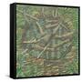 Remembered Pond, Forgotten Logs-Noel Paine-Framed Stretched Canvas